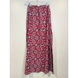 Earthbound Women's Skirt Medium Maxi Skirt Floral Paisley Boho Flowy Retro Y2K